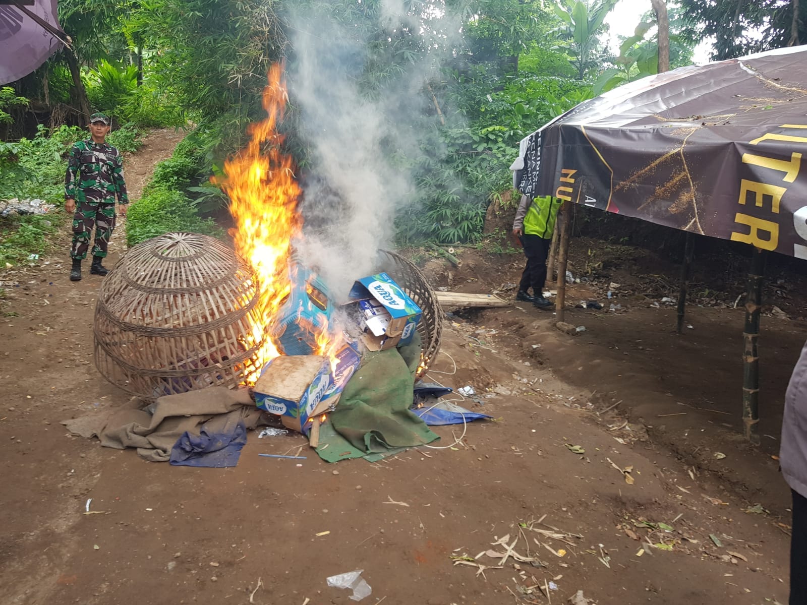 Area Judi Sabung Ayam di Botok Palung, Temon, Trowulan Digrebek Polres Mojokerto