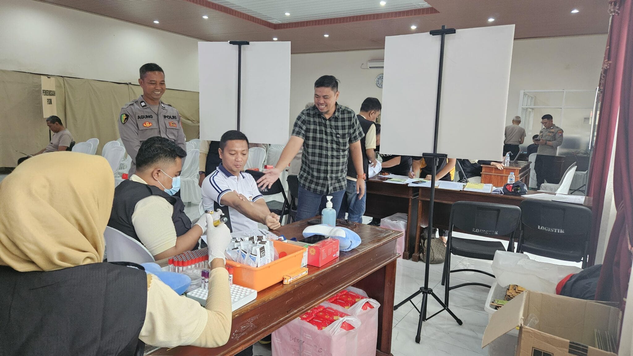 Polres Mojokerto Kota Melakukan Rikkes Berkala Tahun 2025 Untuk Menjaga kesehatan Setiap Anggota