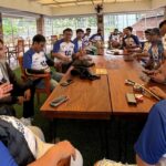 Anggota HIPMI Mojokerto saat riding santai menuju Trawas