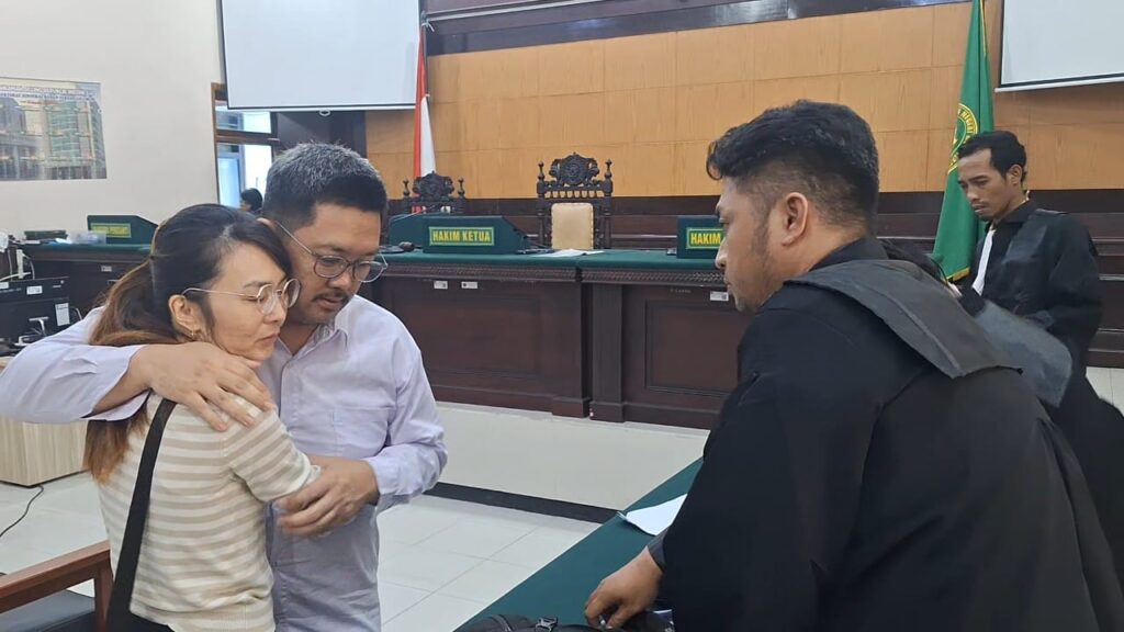 Terpidana kasus penggelapan, Herman Budiyono (42).