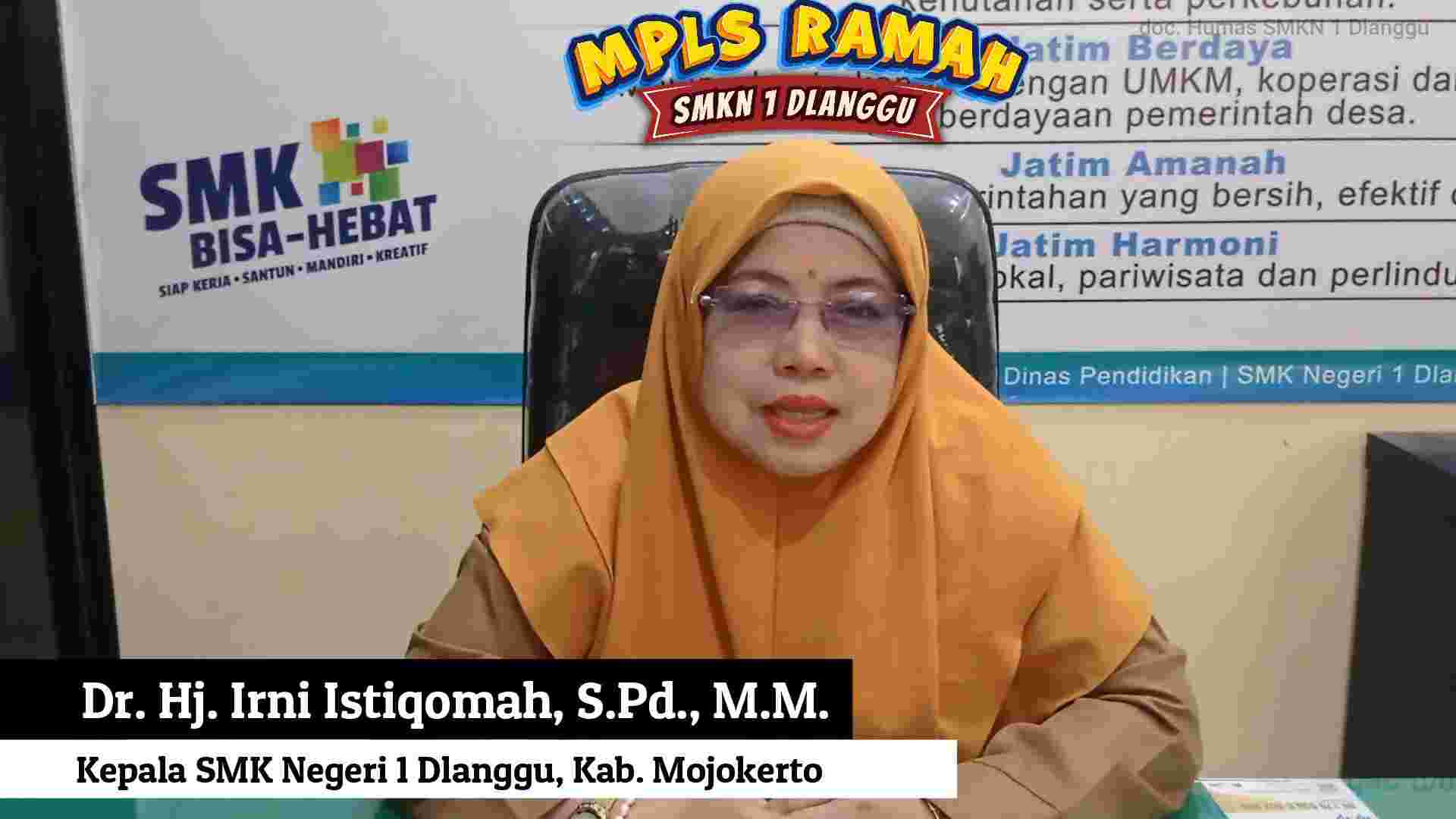 MPLS Ramah di SMKN 1 Dlanggu Mojokerto, Siswa Baru Didorong Tumbuhkan Karakter Positif   
