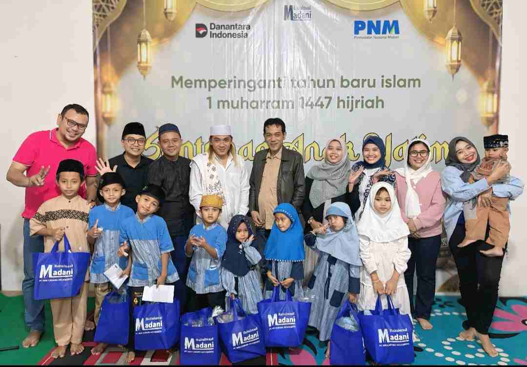 PNM Cabang Mojokerto Hadirkan Senyum dan Syukur di Wajah Anak Yatim Untuk Menutup Bulan Muharram 