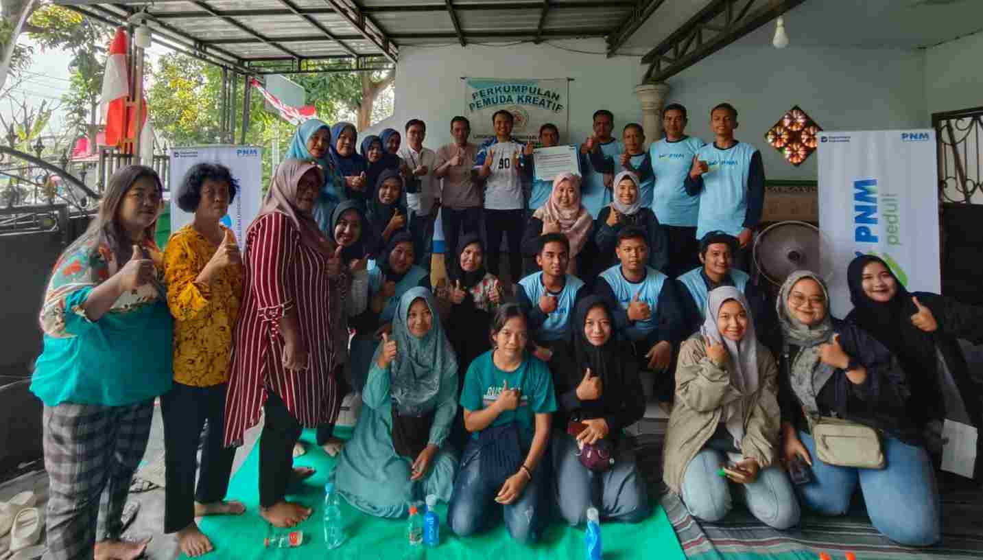 PNM Peduli, Dukung Pemuda Kreatif Mojokerto dengan Bantuan Fasilitas Sosial dan Budaya