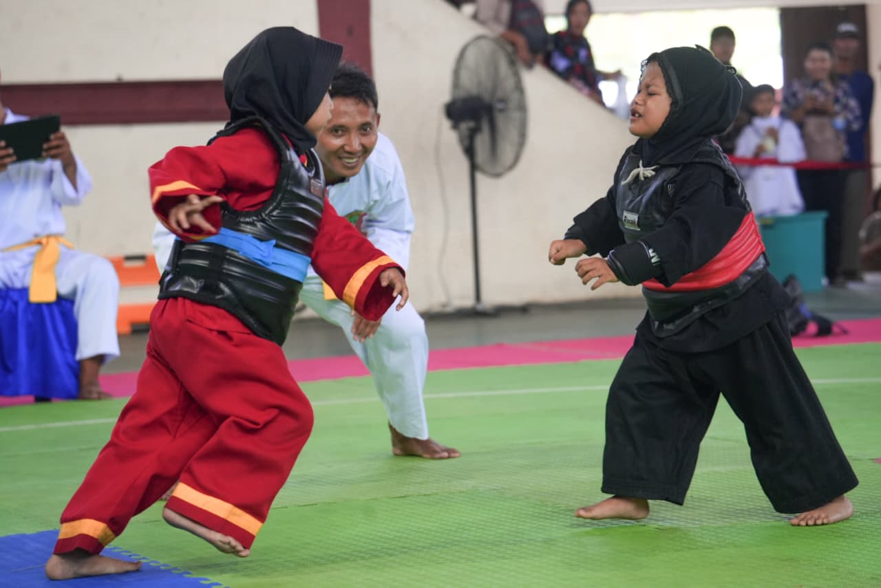 650 Pesilat Ramaikan Kejuaraan Sumpah Amukti Palapa Championship 2025 di Kota Mojokerto