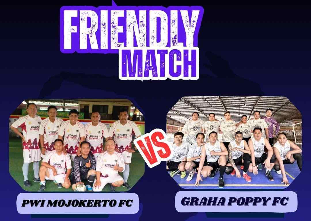 Tim Futsal PWI Mojokerto Tantang Graha Poppy FC, Siap Sajikan Laga Futsal Seru di Benpas Center