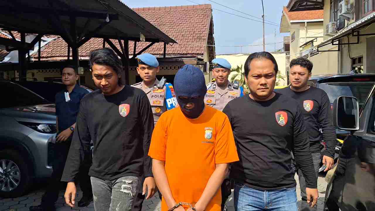 Polres Mojokerto Kota Tangkap Pencuri Motor Berkedok Perempuan, Ternyata Residivis Tiga Kali