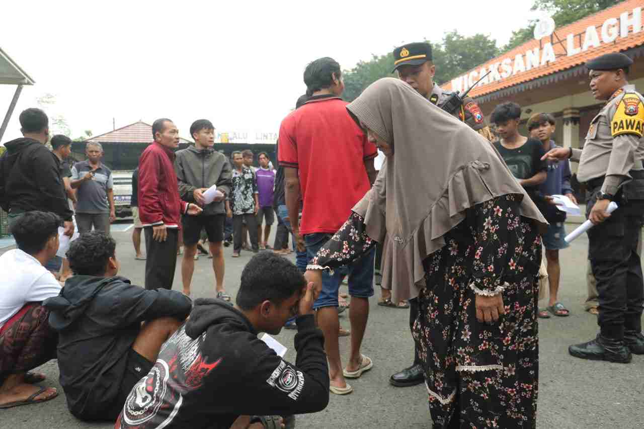 21 Motor Disita, 37 Remaja Terjaring Razia Balap Liar di Pacing Bangsal