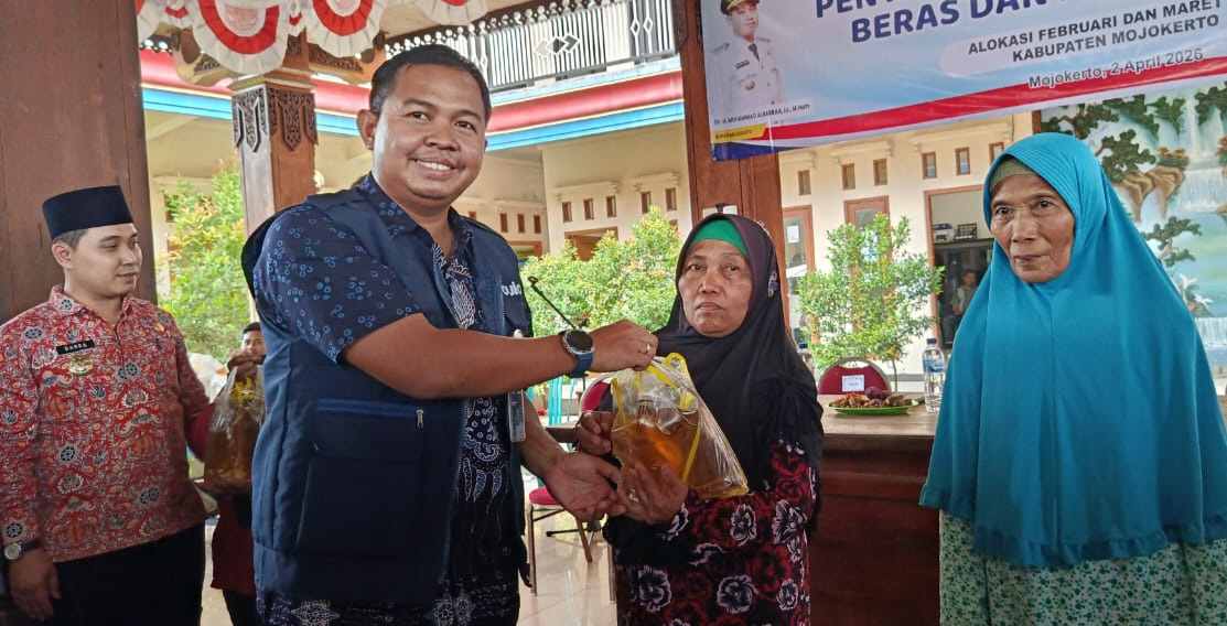 Ratusan Ribu Warga Mojokerto Mulai Terima Bantuan Pangan, Disalurkan Sekaligus Dua Bulan