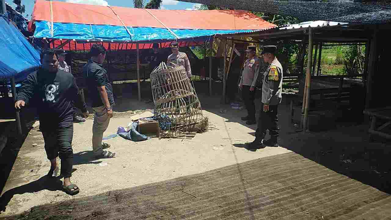 Polres Ponorogo Bubarkan Tiga Arena Judi Sabung Ayam dan Dadu