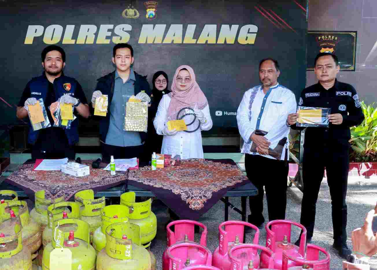 Polres Malang Bongkar Penyalahgunaan LPG Subsidi, Tiga Tersangka Diamankan