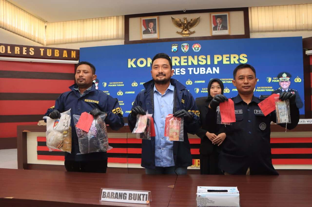 Polres Tuban Ungkap Peredaran Uang Palsu di Pasar Wage, Tiga Pelaku Diamankan