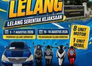 Kejari Kota Mojokerto Lelang 9 Kendaraan Rampasan Negara, Pameran Dibuka Awal Agustus