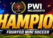 Fourfeo Mini Soccer Piala PWI Mojokerto 2026, Empat Tim Wartawan Siap Adu Skill