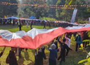 700 Pecinta Alam Kibarkan Merah Putih di Bukit Krapyak, Serukan Jangan Lelah Mencintai Indonesia